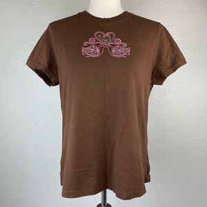 My Funny Valentine Brown Short Sleeve T-Shirt Size XL EUC